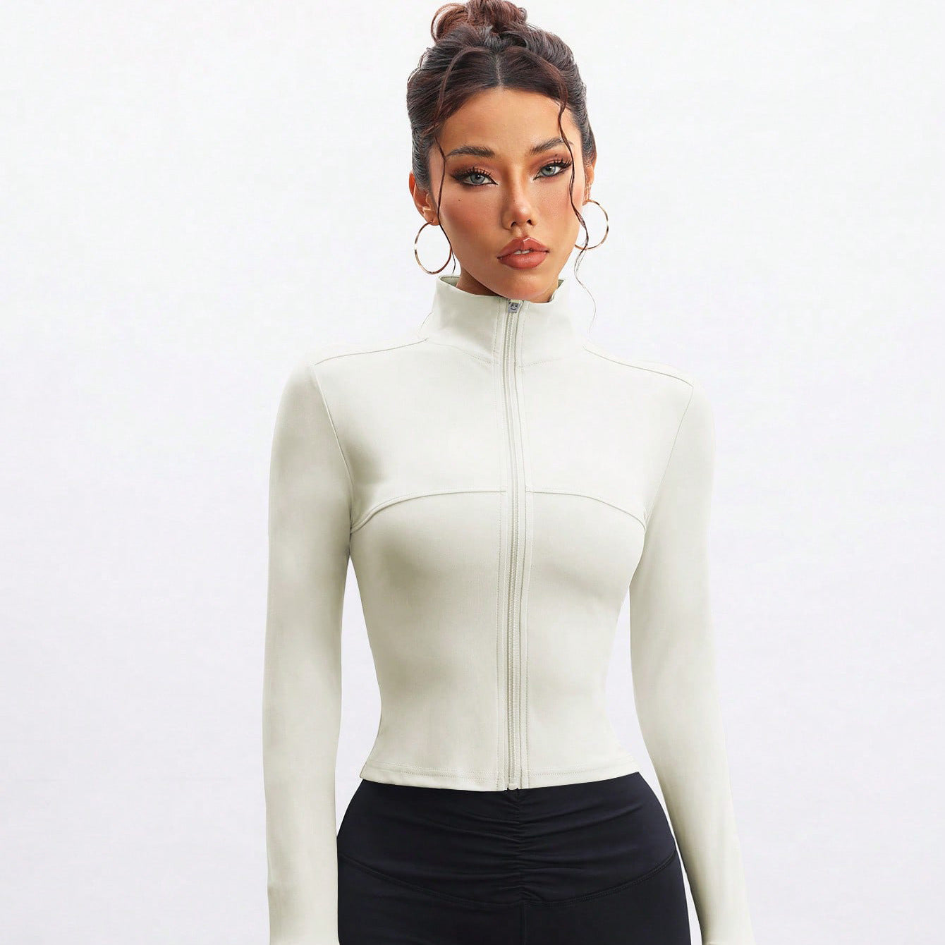 Sports Sun-protective Breathable Jacket With A Zipper