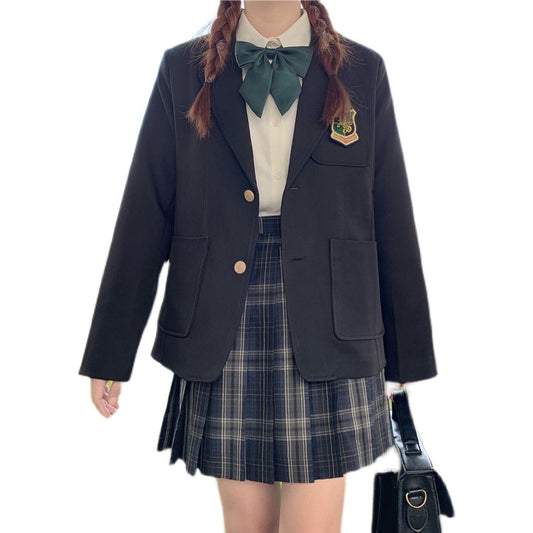 JK Uniform Student Versatile Long Sleeve Jacket Woman