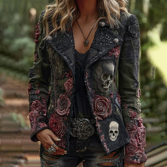 New Fallwinter Jacket Featuring A Festival-inspired Skull And Rivet Design
