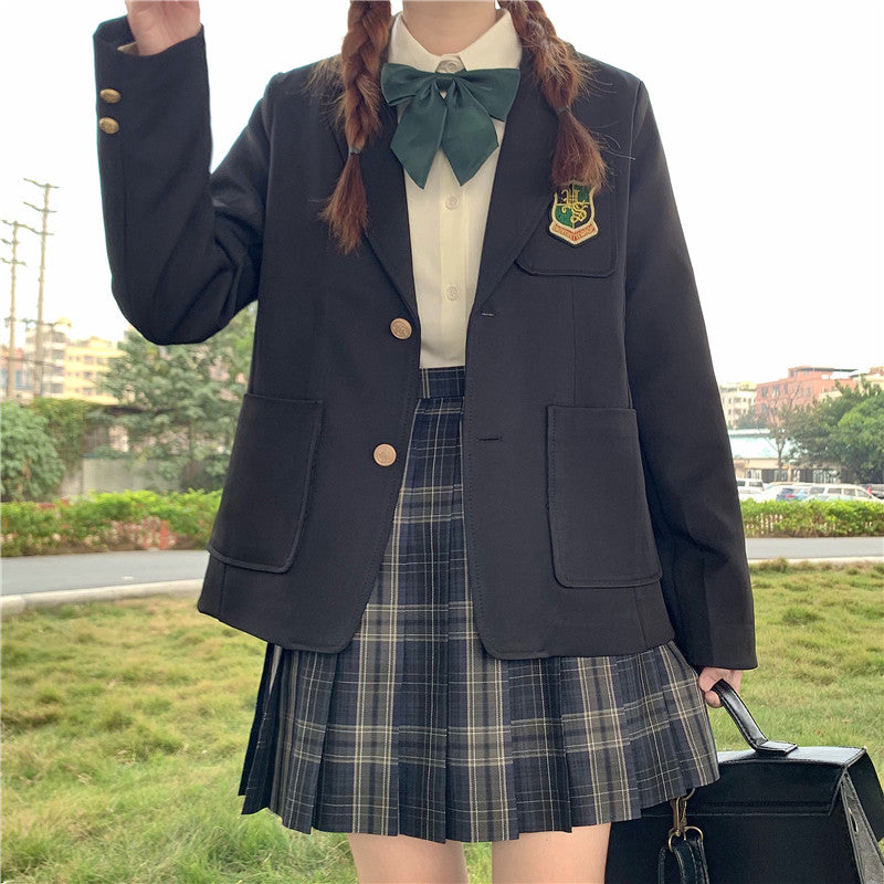 JK Uniform Student Versatile Long Sleeve Jacket Woman