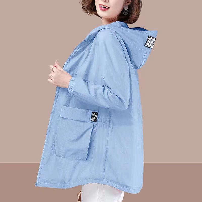 New Mid-length Loose-fitting Plus-size Sun-protective UV-blocking Jacket For Women