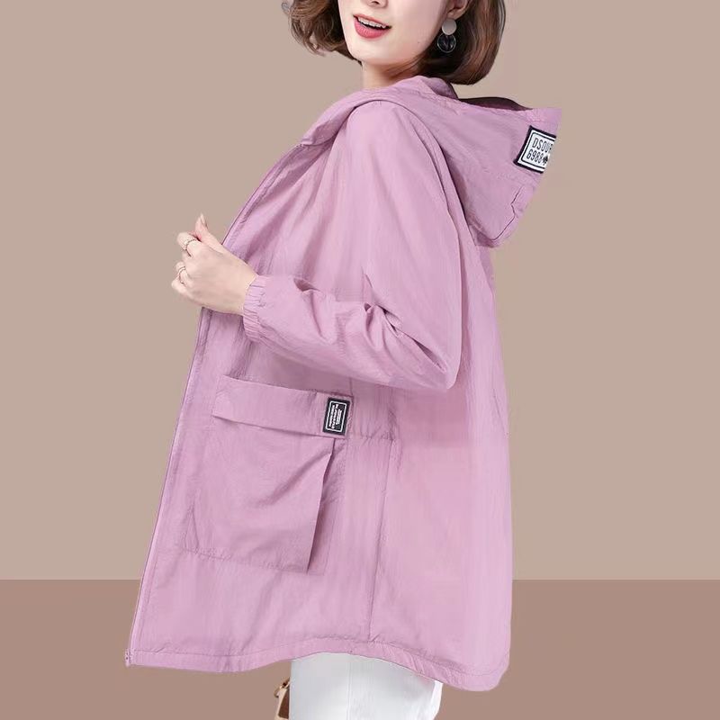 New Mid-length Loose-fitting Plus-size Sun-protective UV-blocking Jacket For Women