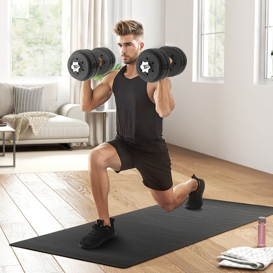 30KG Adjustable Dumbbells Set, Hand Weights Set For Home Gym Weight Lifting Training